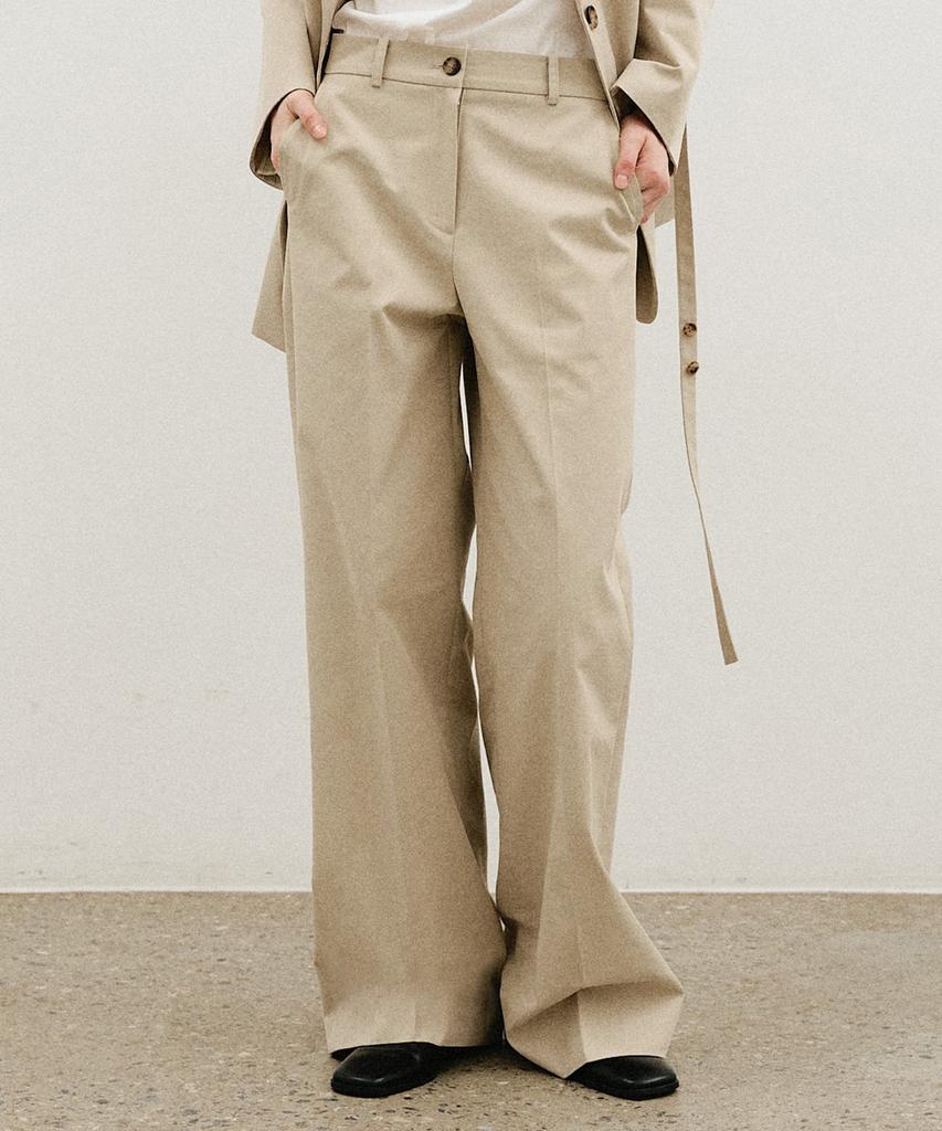 ARTID Cotton Semi-Wide Slacks_Beige