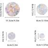 44 Pcs Window Clings Circles Stars Clouds Anti Collision Window Stickers Sun Catcher Stickers for Bird Strikes