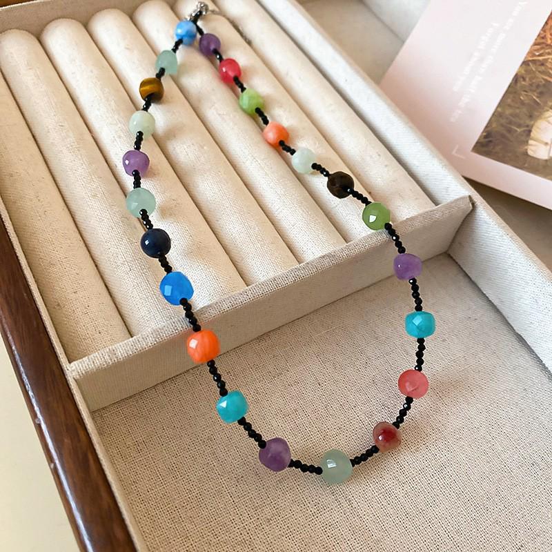 Dopamine Pearl Necklace: Retro Court Style Versatile Clavicle Chain for Women