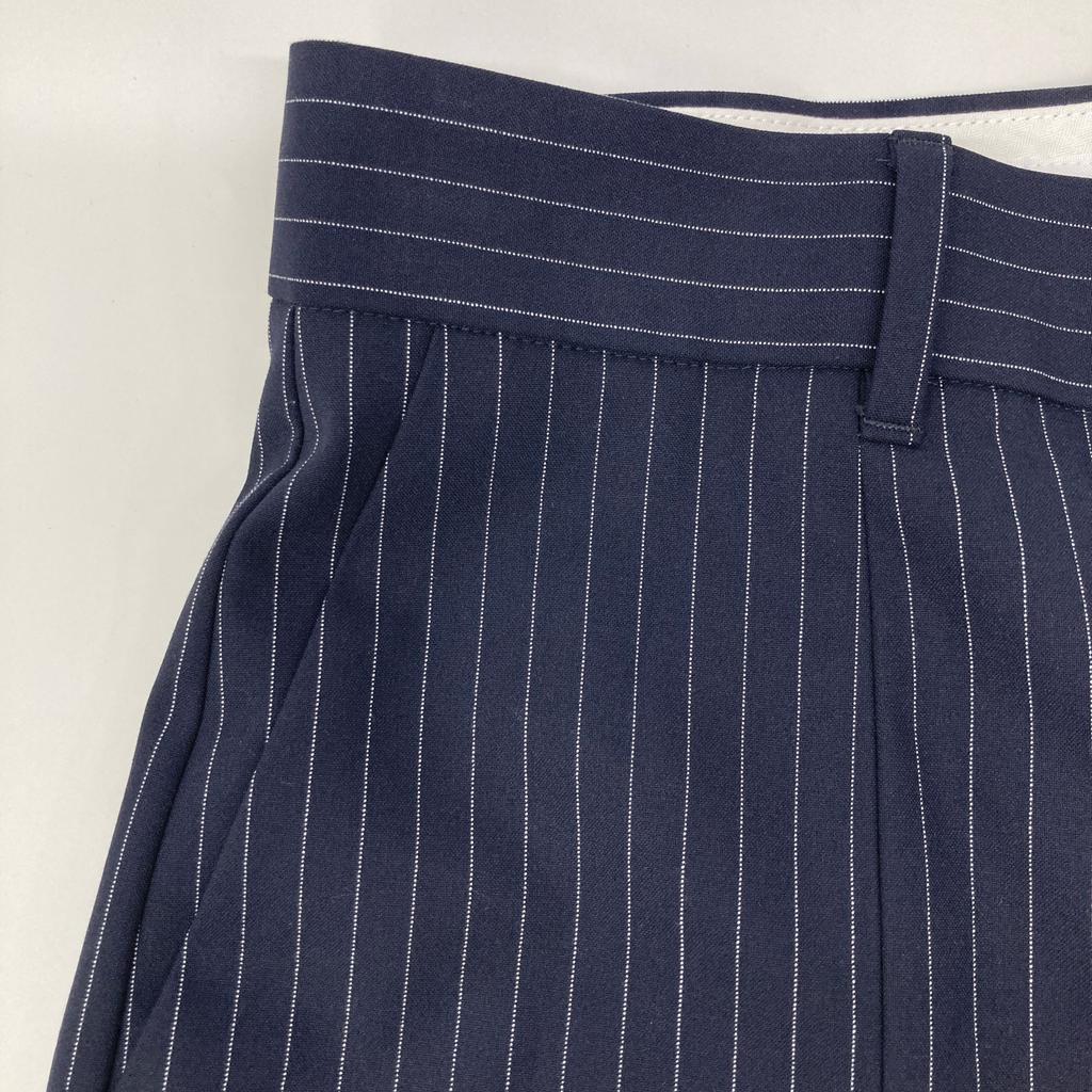 LE CIEL BLEU 23AW Pinstripe Slim Pants Bottoms 36 NavyUsed