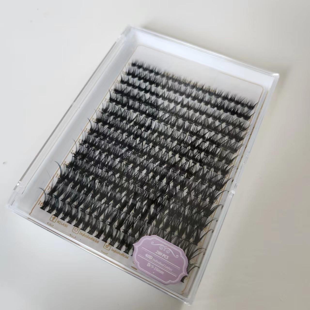 

280 шт. индивидуальных ресниц кластерные ресницы DIY ресницы кластеры 30D 40D D завиток 9-16 мм кластерные ресницы DIY индивидуальные ресницы ресницы 9-16mm MIX