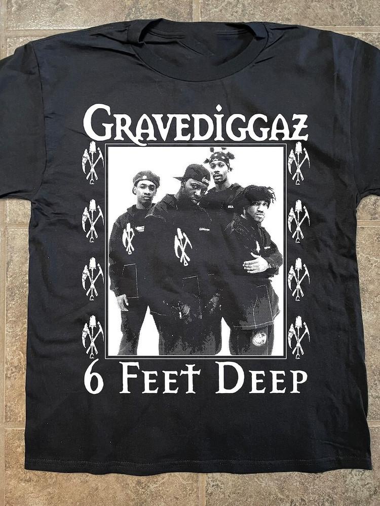 

Винтаж GRAVEDIGGAZ Группа 6 Feet Deep Хлопок Черный S-5XL Футболка TT258 Унисекс Футболка XXXXL
