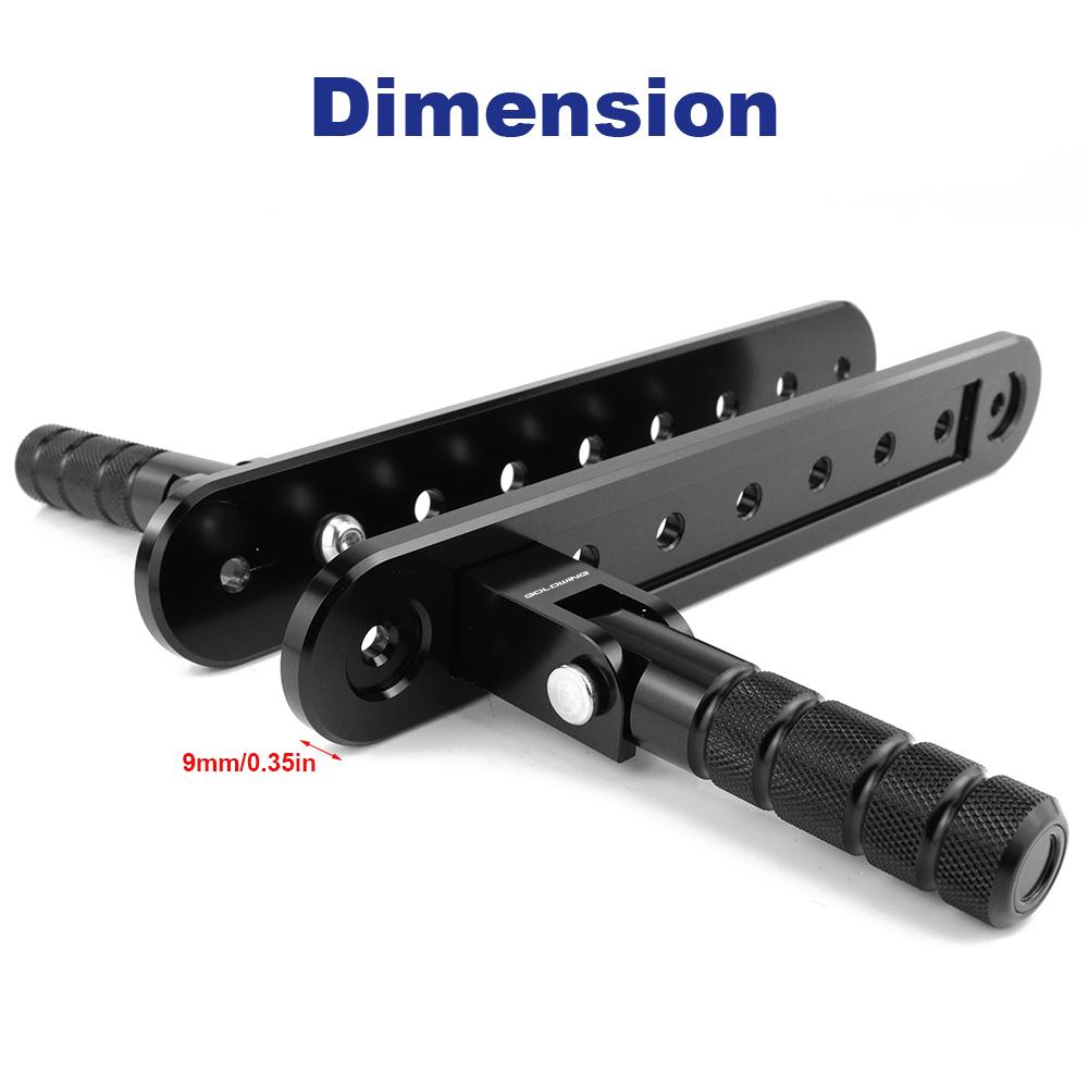 Motorcycle Rider Adjustable Foot Pegs Fit For GL1800 Gold Wing 2004-2013 2014 2015 2016 2017 Footrest Kit Highway Peg Mounts