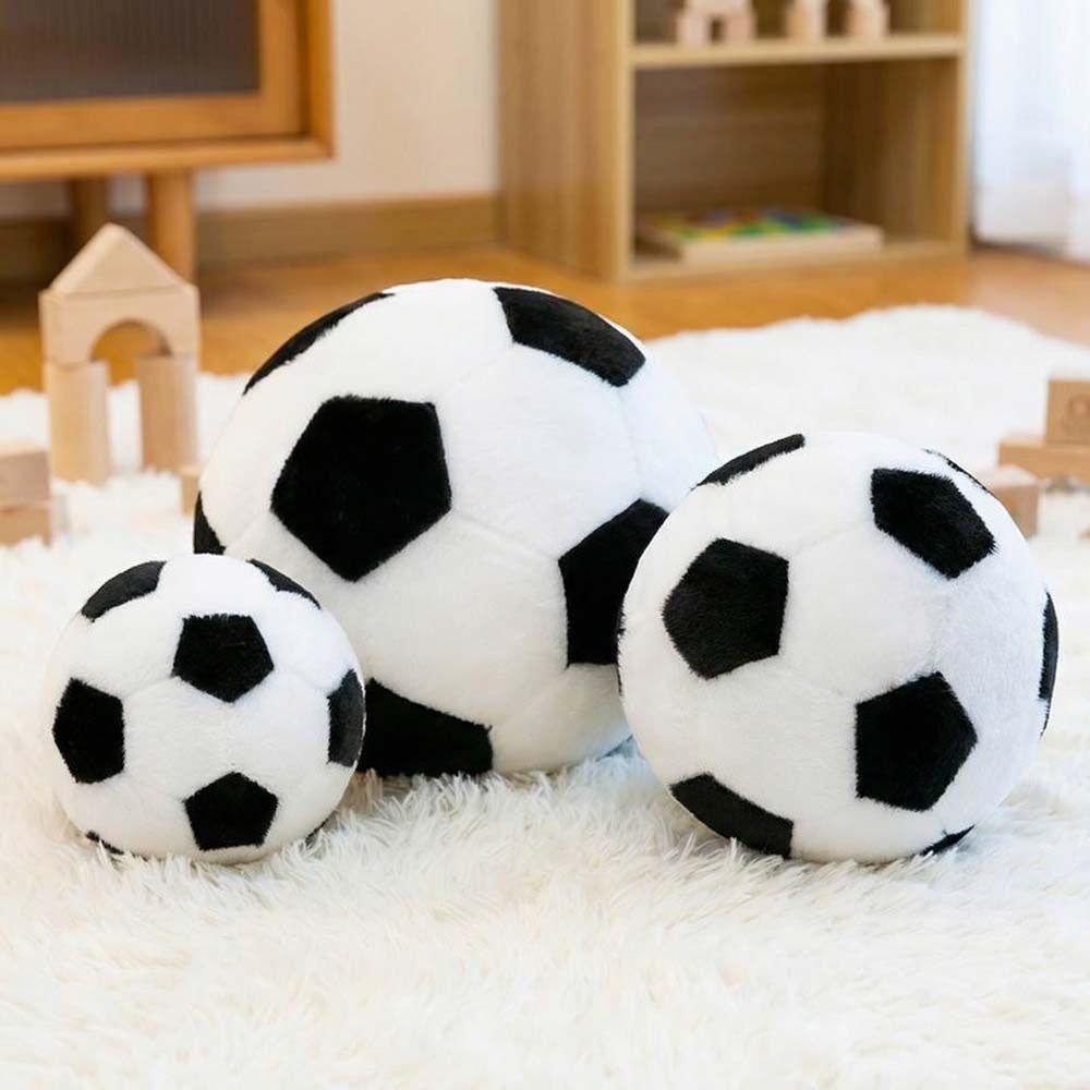 Stuffed Round Football Dolls Soft Football Plush Toy Football Throw Pillow Doll  Kid Girl Boy