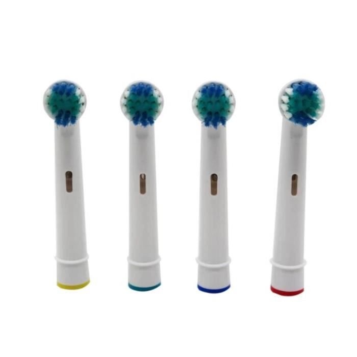 Tête de brosse à dents - ECELEN - Vbatty - 4 pièces - Poils souples - Mixte