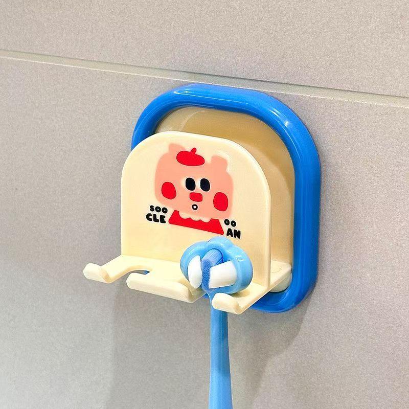

Toothbrush Storage Rack, Children s Toothbrush Storage Rack, Wall Hole Free Toothbrush Storage Rack, Bathroom Storage Rack синій