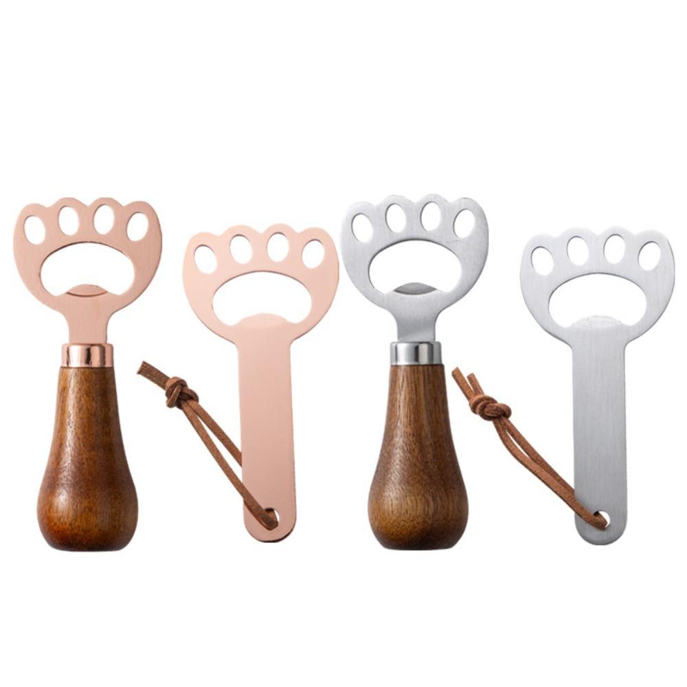 

4pcs Stainless Steel Cat Claw Beer Opener Set Upright Drink Cap Lid Remover Gift 4pcs