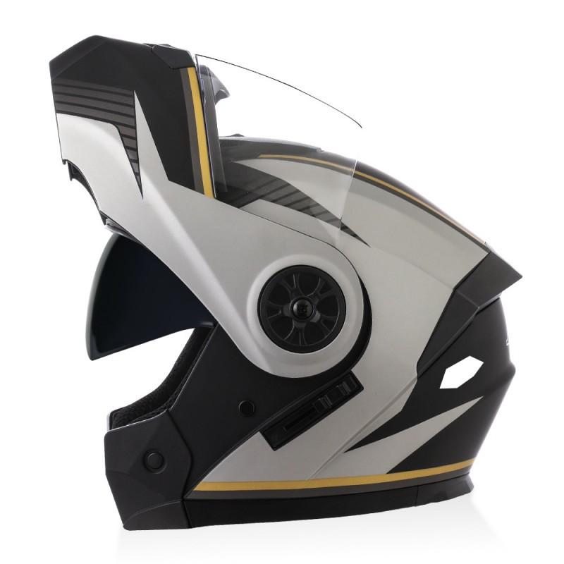 BLD Factory-direct Electric Motorcycle Helmets With Dual Lenses Removable Detachable Cycling Men Women
