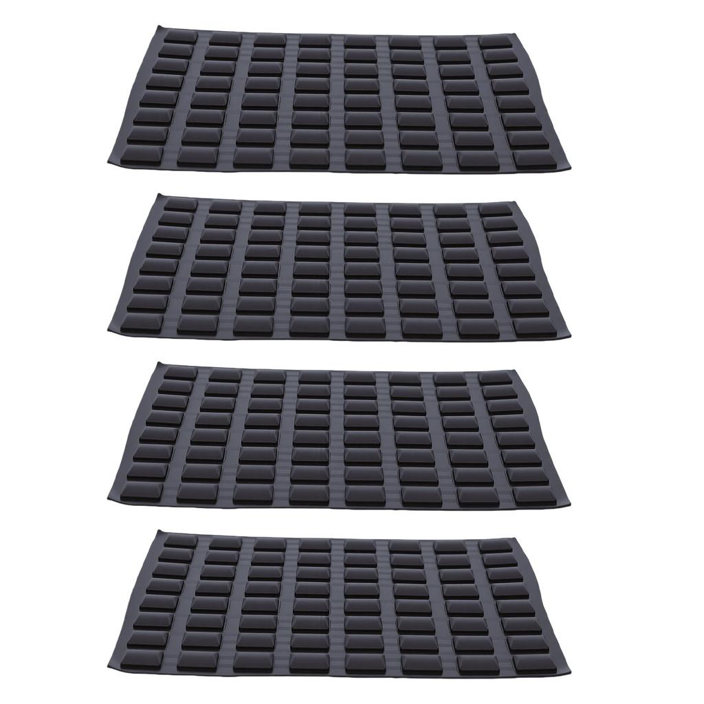 256pcs Quadrilateral Shape Tactile Sticker Set Silicone Braille Stickers Bump Dots for Visually Impaired 10mm Diameter