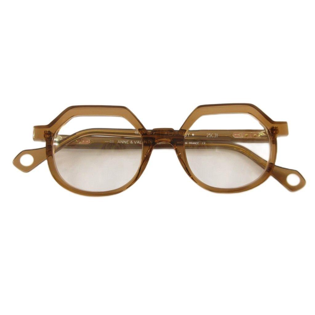 Used Ann Valentine ANNEVALENTIN BURNABY Glasses Frame 4821-147 Brown
