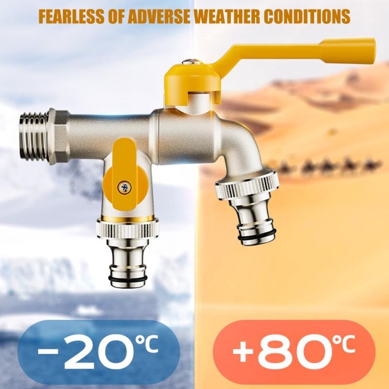 Upgrades Outdoor Tap Corrosions Resistant Outdoor Freeze Proof Spigot Outdoor Water Spigot Multiple for Farm Irrigation