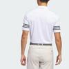Adidas Striped Fashion Quick-Dry Polo Shirt Men Tops White IU4359
