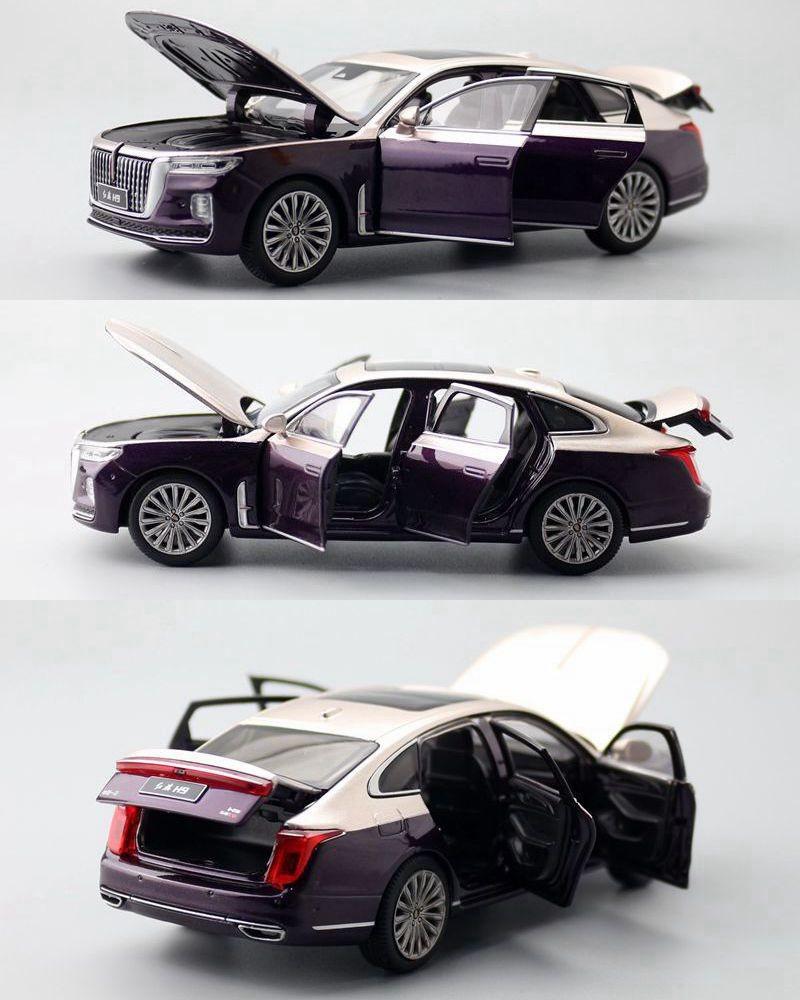 Hong Simulation Alloy Qi Luxury Sedan Model Toy With Sound And Light Functions