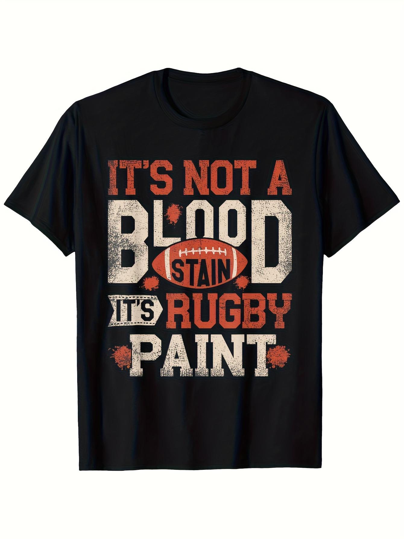 Top Pick Local 1pc Not Blood Its Paint Graphic TShirt S