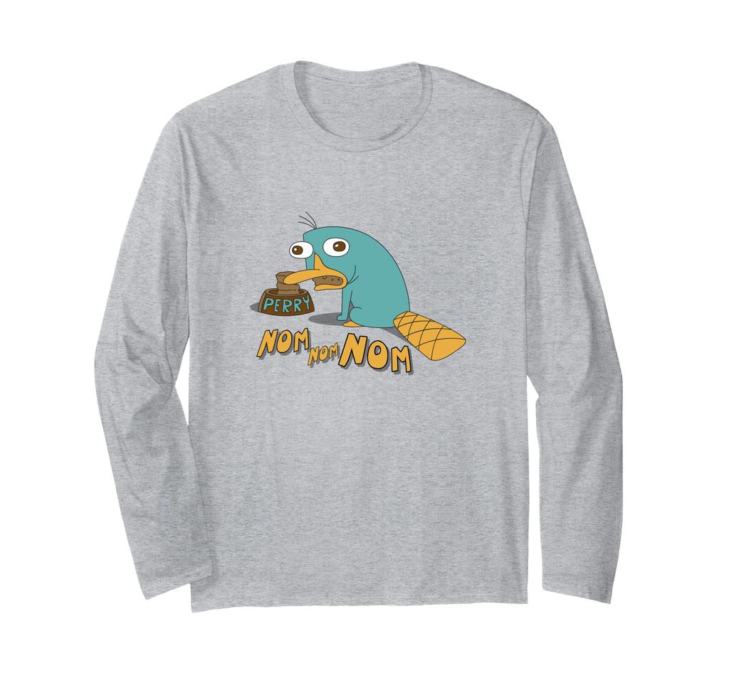 Disney Phineas and Ferb Perry the Platypus Nom Nom Long Sleeve T-Shirt