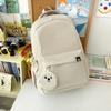 Schoolbag Korean schoolbag for girls, simple large-capacity backpack, junior high school student, high school, primary school student, lightweight 