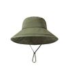 Outdoor solid color drawstring climbing hat casual versatile bucket hat summer big brim quick drying sun hat