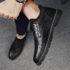 Spring and Autumn New British Style Business Dress Casual Wenzhou Leather Shoes Black Trendy Shoes