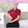 Classic Polyester Long Sleeve Business Shirt For Women Works Casual Office Wear