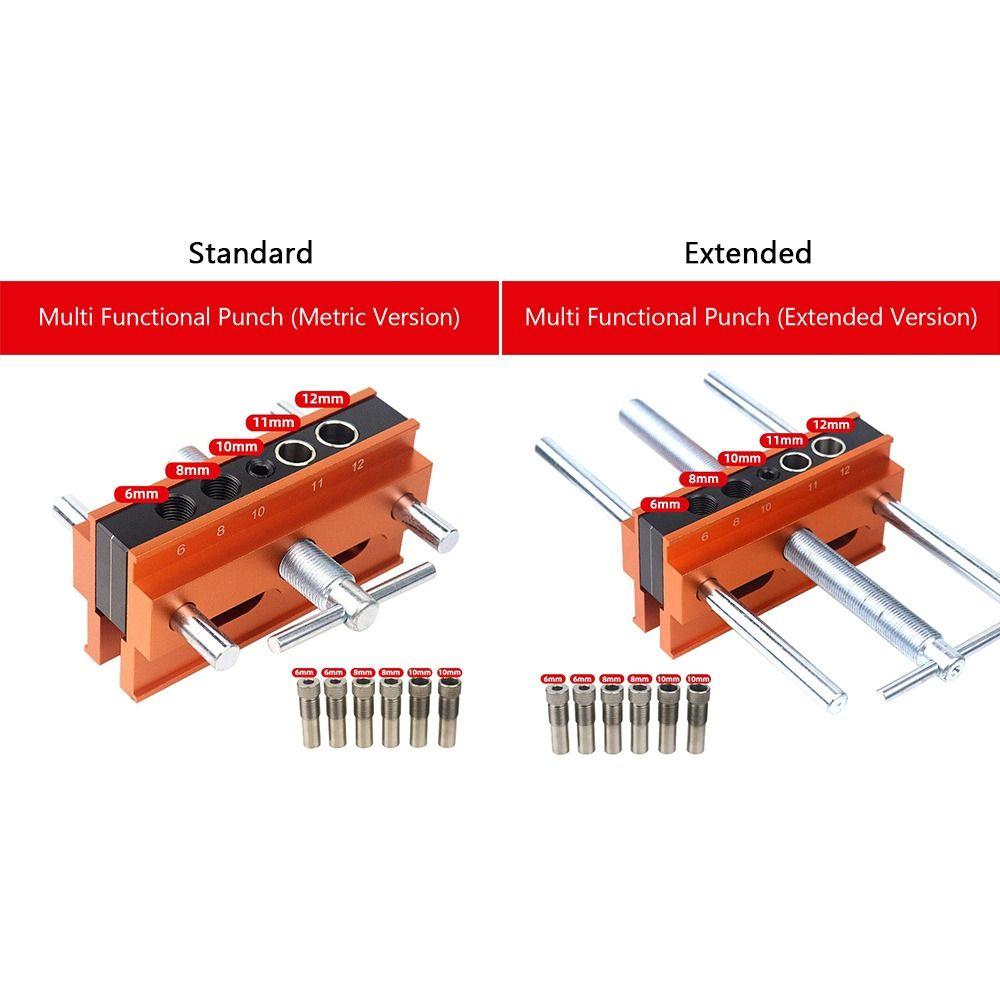 Precision Align Drill Locator Clamp Fixed Woodworking Clamp Wood Punch Tool Mortise Drilling