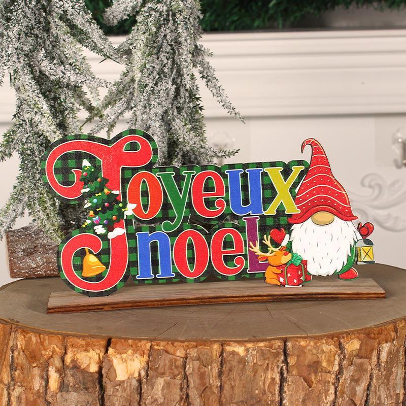 Creative Wooden Christmas Decorations DIY Wooden Crafts for Christmas Tabletop Decorations for New Year Gifts.