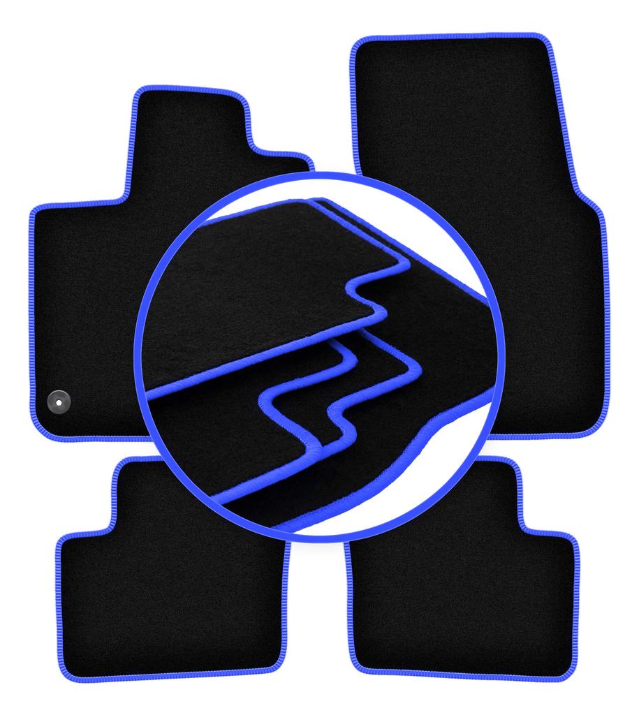 CARLUX-BLUE Automatten für: Smart ForFour II Schrägheck (2014-)