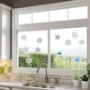 50 Christmas Snowflake Window Stickers: Waterproof, Removable Glass, Cabinet, and Door Decorations