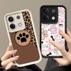 Phone Case for Xiaomi Redmi Note 15 14 13 Pro Plus Dog Footprint Paw Cute Pattern Shell 12S 11 11S 11T 5G 14S Soft Silicone Fund