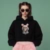 Ohpxharmonia Smile Cat Women'S Crop Fleece Hoodie