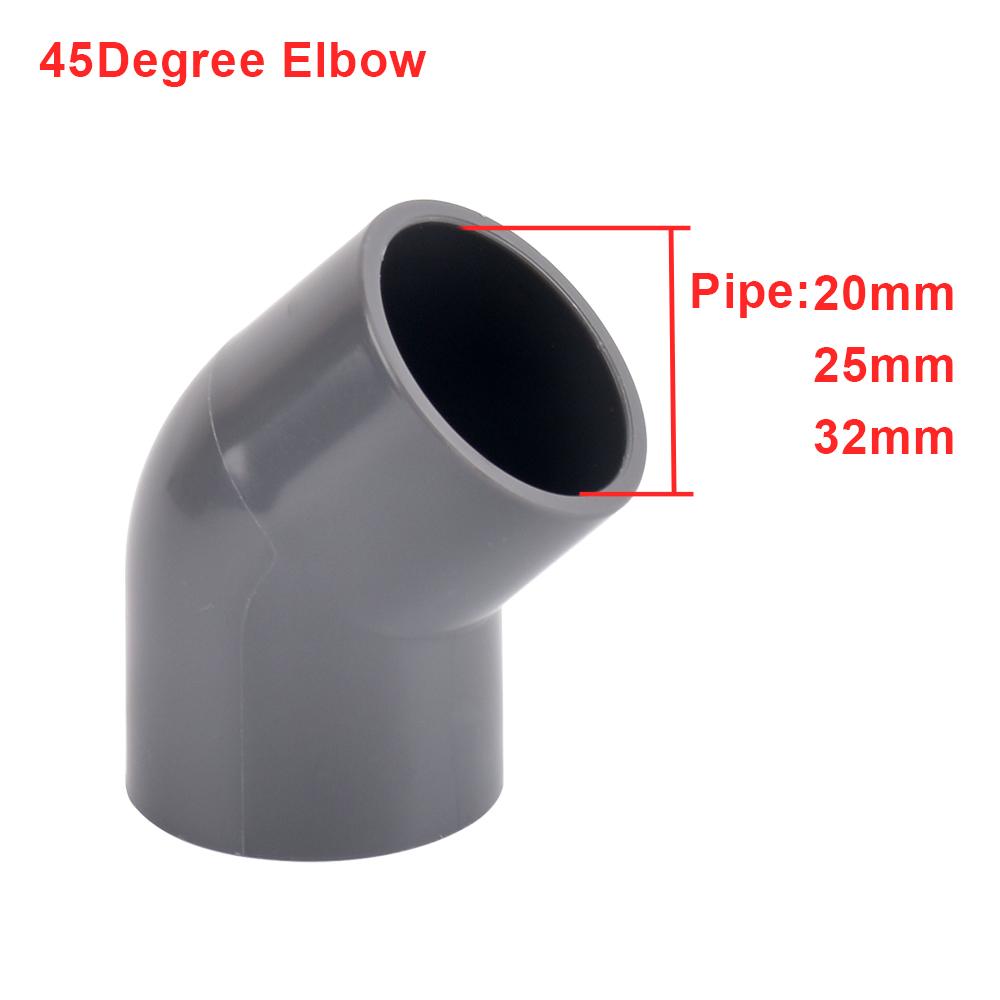 Vnitřní průměr 20 25 32mm PVC potrubní spojka přímá koleno T kus vodovodní potrubní adaptér domácí kutilská trubka 3 4 5 6 cest