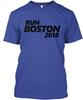 Run Boston For Marathon Runners T Shirt Made In the USA Size S To 5XL