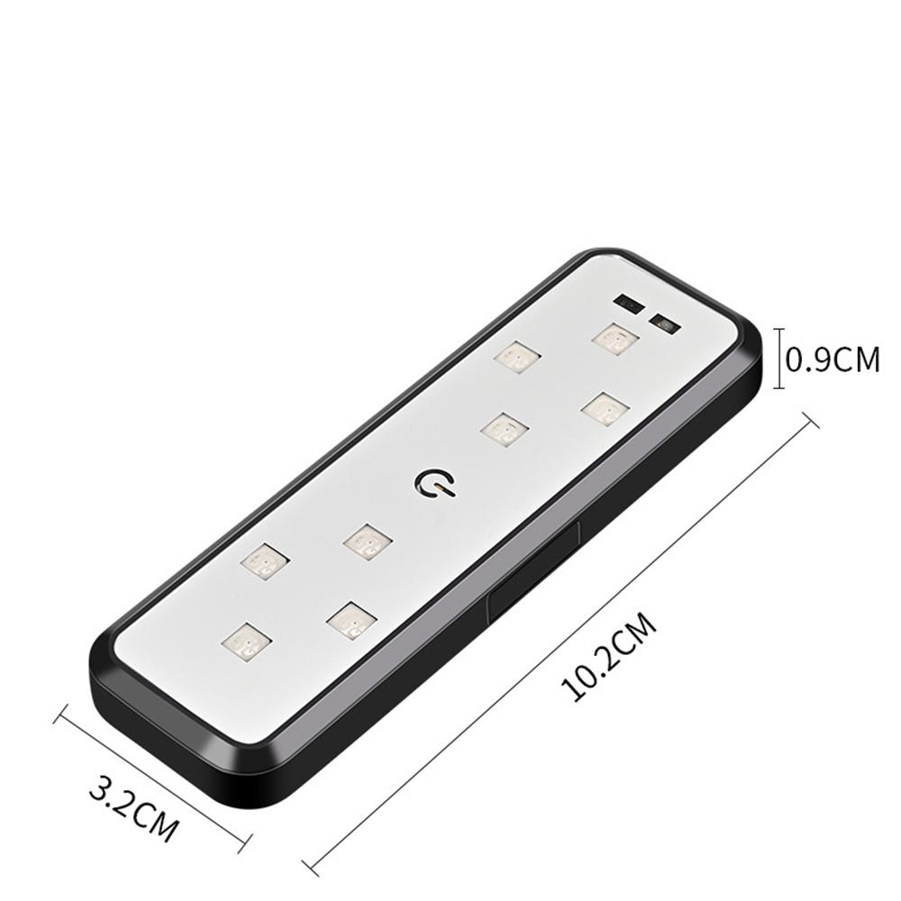2Pcs Magnetic LED Door Lights Car Courtesy Welcome Atmosphere Lamp USB Charging