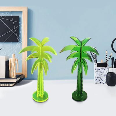 1PC Vibrant Sculptural Decor Minimalist Palm Tree Boho Decorative Modern Acrylic Space Neon Multicolour