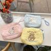 INS Puppy Embroidered Cosmetic Bag Korean Style Portable Makeup Bag Handbag Bear Storage Bag  Women