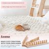 Adjustable Size Chunky Blankets Loom Portable Modular Design Hand Knitting Board Detachable Easy Assembly Hand Weaving Kit