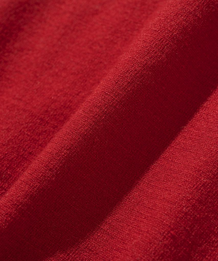 KNITTED (W) Basic Essential Washable Collared Knit Red