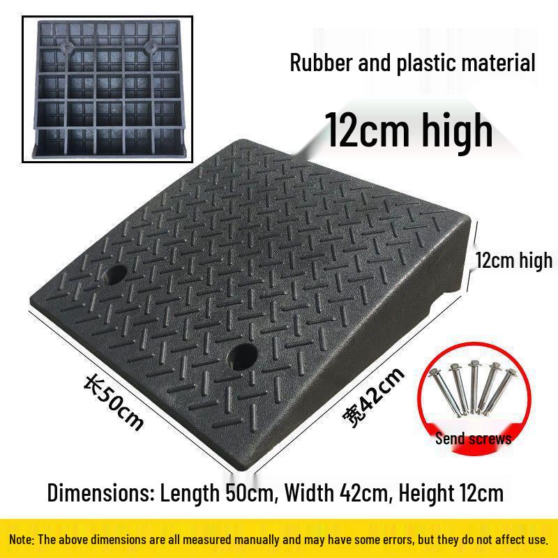 Rubber and Plastic Sloped Threshold Ramp Pad