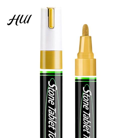Tombstone Marker Pen Stone Lettering for Restoration 3mm Waterproof Fade-Resistant Retouching Granite Marble Quick-Dry Engraving Outdoor Memorial