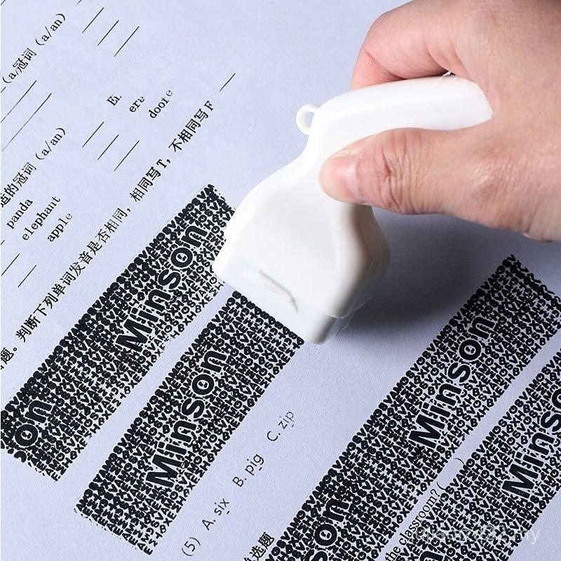 New 3D Confidential Roller Multifunctional Rolling Garbled Code  Seal Express Unpacking Coater Graffiti Stamp Refillable Ink