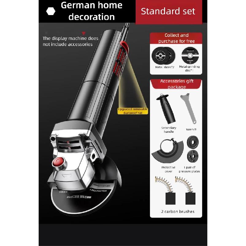 Pure Copper Motor Angle Grinder Polishing Machine Multifunctional Small Polishing Cutting Machine Hand Grinding Wheel Household