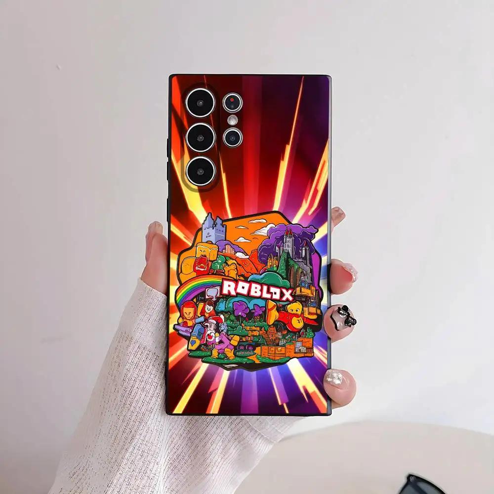 Heet Spel R-Robloxes-S Telefoonhoesje voor Samsung S-serie s21 s22 s23 s24 s25 FE Plus Ultra TPU Zacht Huidvriendelijk hoesje