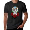 Sugar Skull and Roses T-Shirt Aesthetic Clothes Blacks Plain White T Shirts Men
