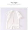Newborn Summer Mesh Jacquard Cotton Romper - Breathable Class A One-Piece Suit
