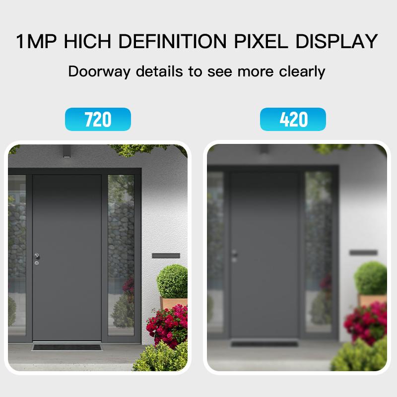 2026 Audio Intercom Night Vision Home Visual Door Bell Motion Detection Wireless Smart Doorbell Camera Two-way Video Call