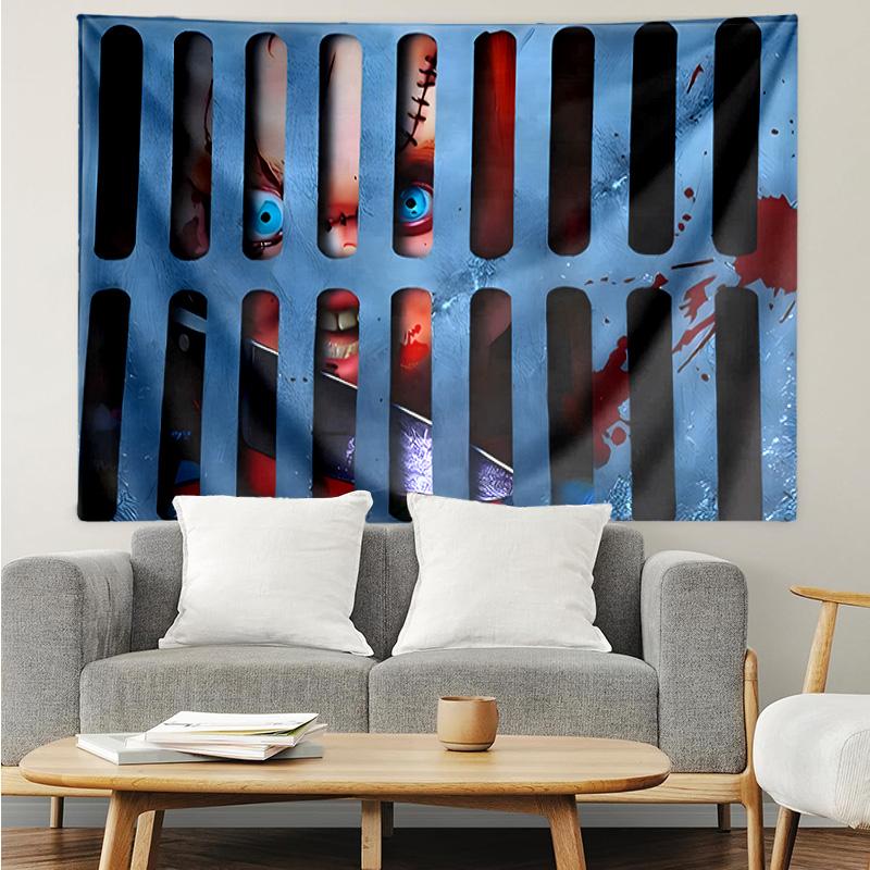 Chucky And Tiffany's Wedding Tapestry Hanging for Bedroom,Livingroom, Playroom,Decor Art Room Wall Tapestry Holiday and Birthday Gifts