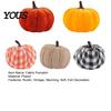 Autumn Harvest Decor 5 Pcs Fall Fabric Pumpkin Decor, Thanksgiving Farmhouse Stuffed Decorations Decoration, Small Faux Pumpkins for Home