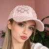 Stylish Floral Baseball Cap For Women And Men With Adjustable Strap Sun Protection Polyester Fabric Outdoor Caps