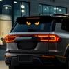 car Dynamic Devil Eye Light For auto rear Windshield APP Control Animated LED Display Triangle / Semicircle Funny Eye Light Sign