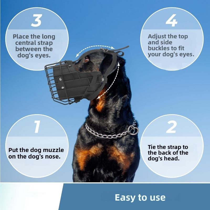 Dog Muzzle Medium and large dogs can adjust the mouth cage anti-bite and anti-barking non-toxic and breathable and do not fall