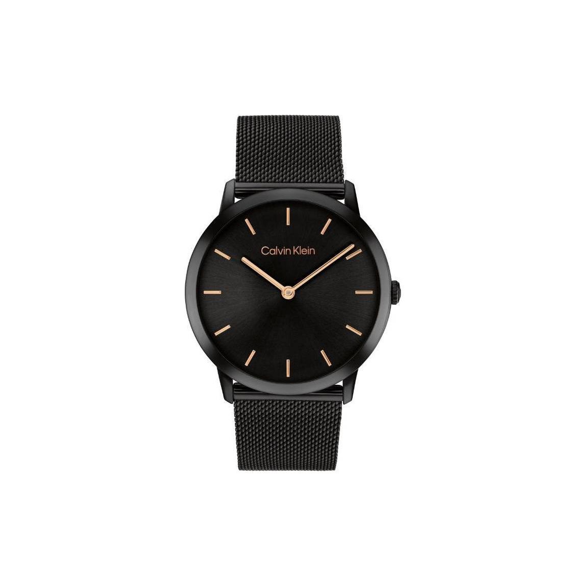Calvin Klein Quartz Watch 37.5Mm Black Dial 30M Water Resistant Unisex watches 25300002 Black Dial